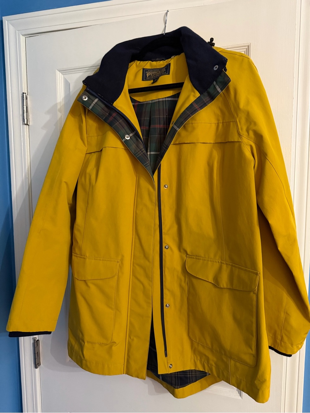 Women’s Yellow Rain Jacket Coat